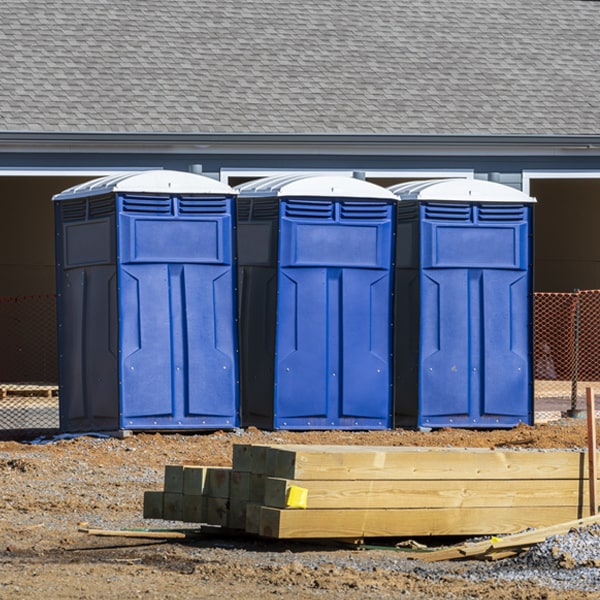 how do you ensure the portable restrooms are secure and safe from vandalism during an event in Russellton